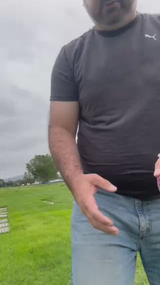 8" Pink Happy Heavenly Birthday balloon on a stick (video)