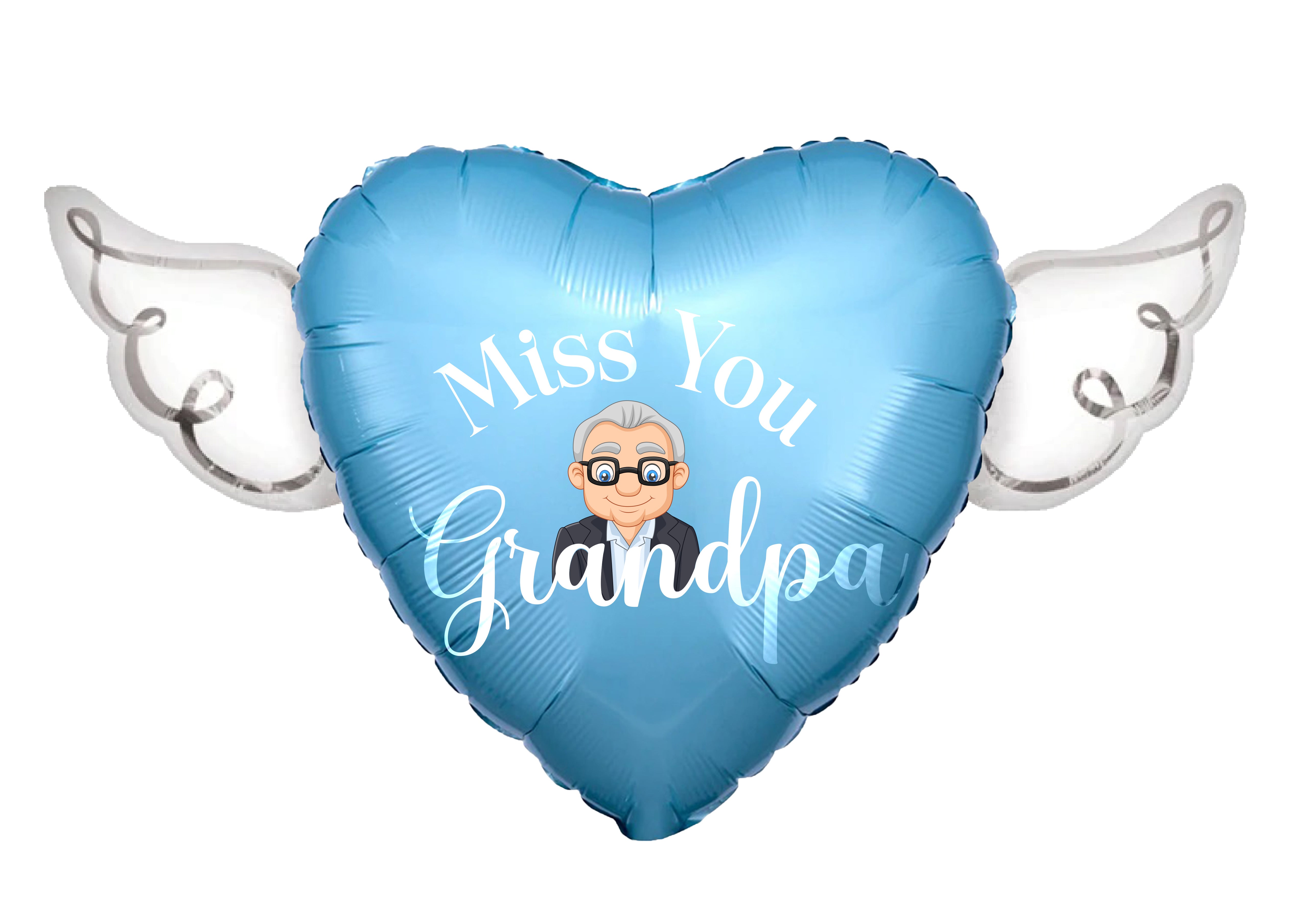 Miss You Grandpa Memorial Balloon – view 2