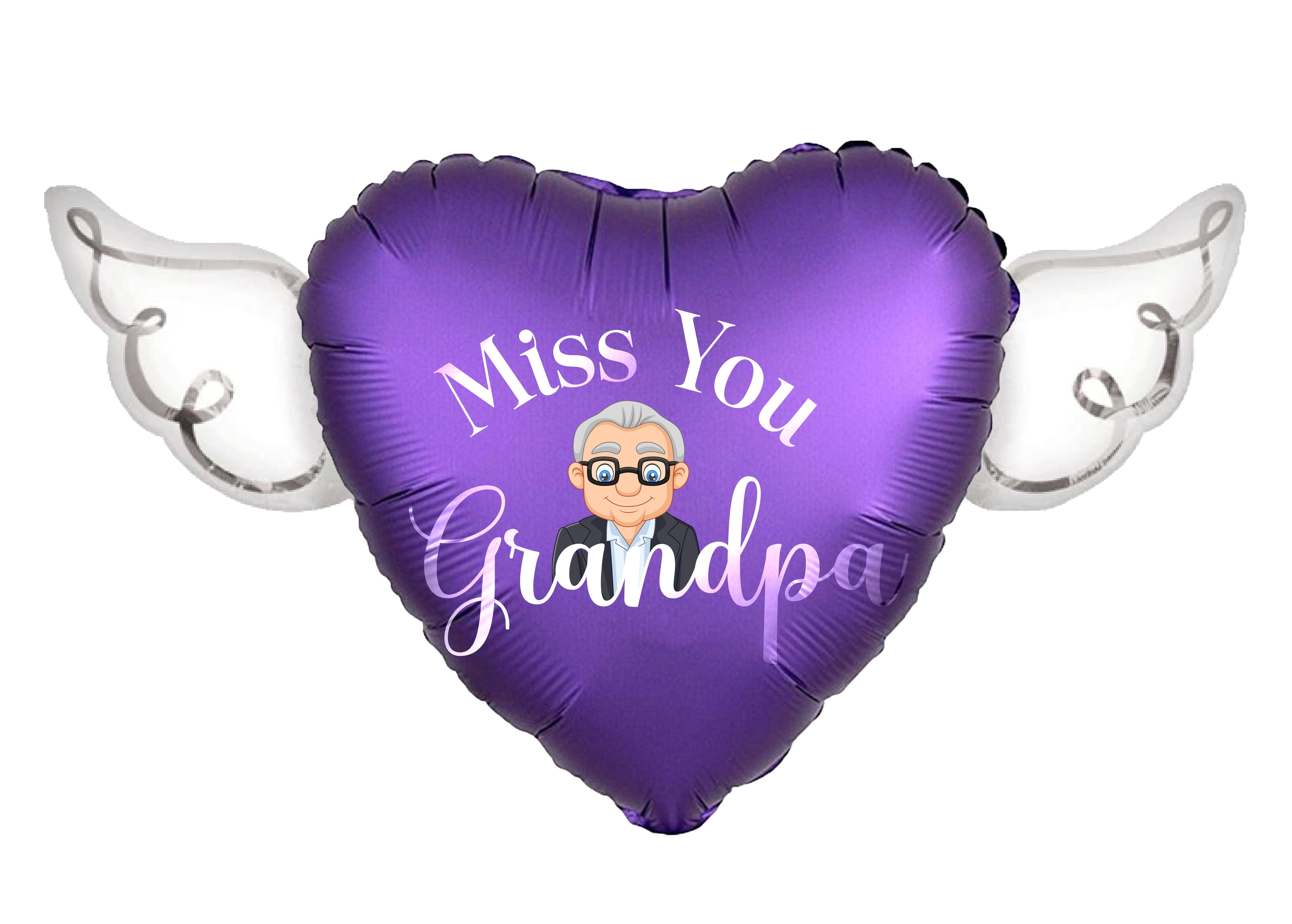Miss You Grandpa Memorial Balloon – view 3