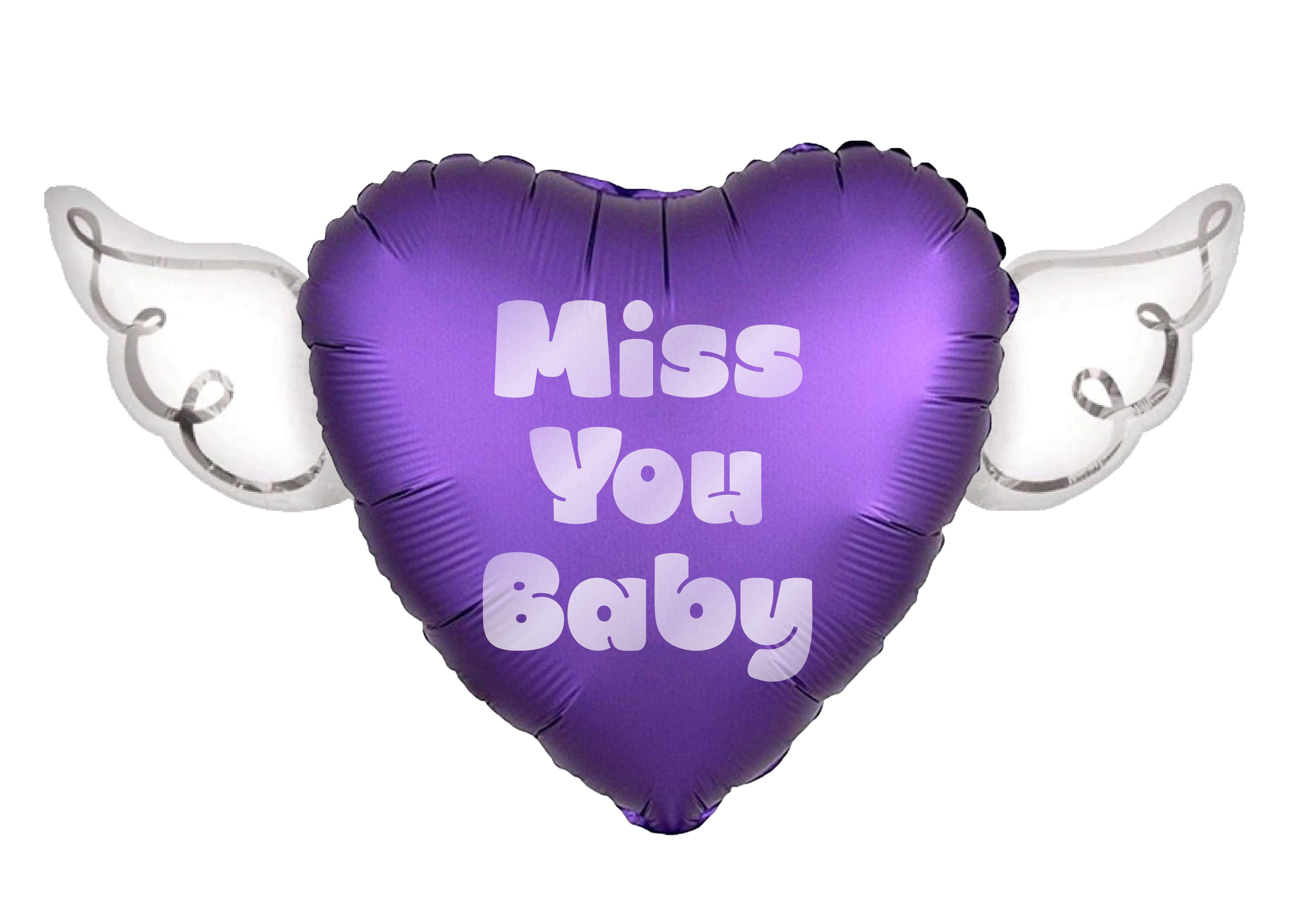 Miss You Baby Memorial Balloon – view 2